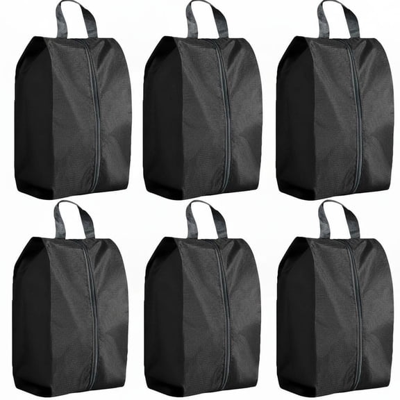 6Pcs XL Travel Shoe Bags Portable Travel Gifts Shoe Organizer with Zipper Closure, Waterproof Nylon Shoe Storage Organizer with Handle Travel Bags For Men and Women