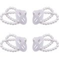 thumbnail image 1 of 2024,4 Pcs Elastic Pearl Wrist Bands Wristlets Corsage Accessories Stretch Pearlwrist Corsages, 1 of 4