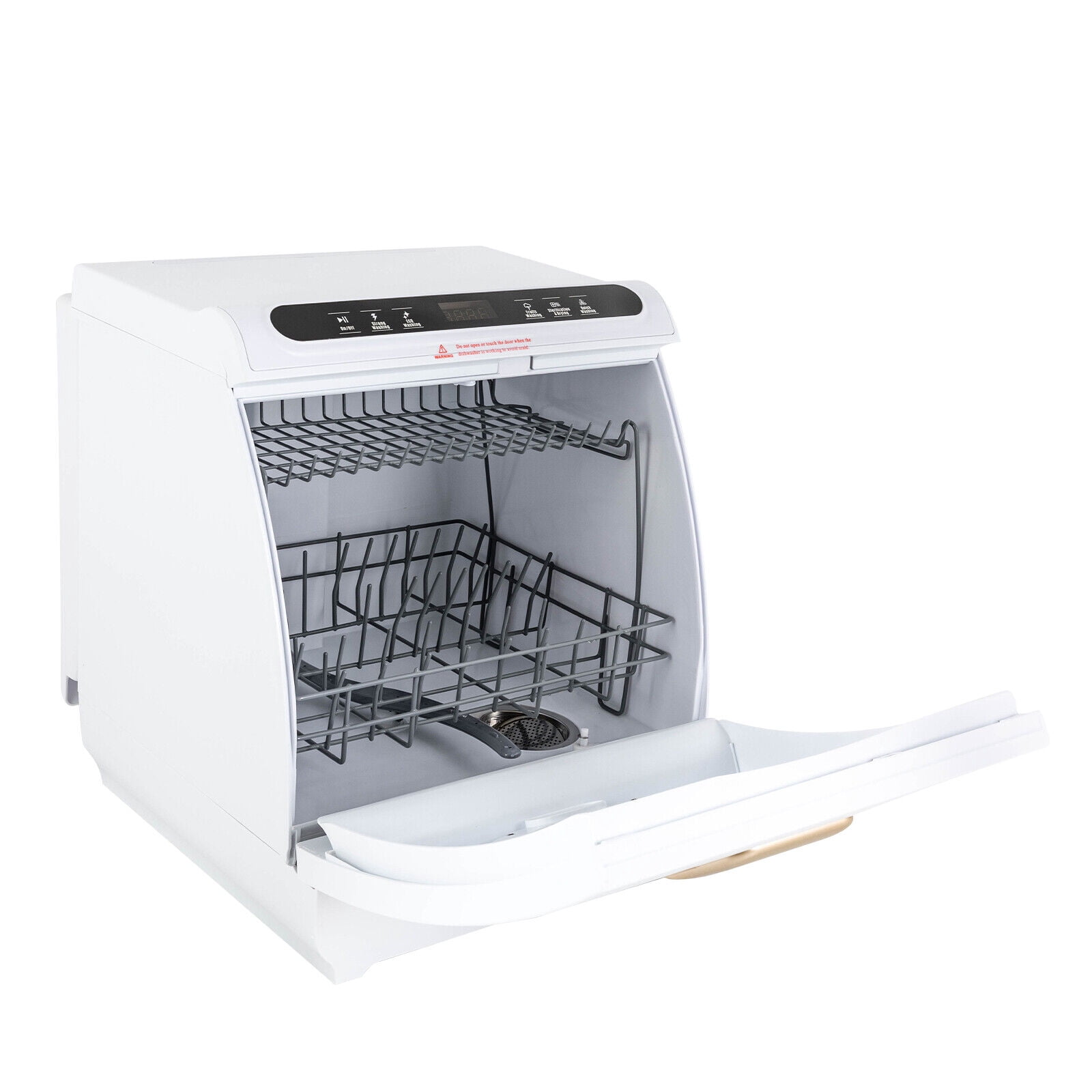 MONIPA Portable Air-Dry Dishwasher with 7L Built-in Water Tank 360° Dual Spray for RV