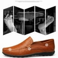 thumbnail image 5 of Slip On Men's Casual Leather Loafers Comfortable Breathable Driving Dress Shoes, 5 of 8