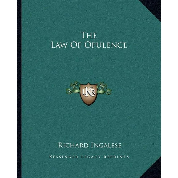 The Law Of Opulence, (Paperback)