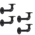 4 Industrial DIY Pipe Shelf Bracket Custom Wall Mount Floating Decor