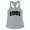 Heather Grey, variant on 1981 College Style Tank Top Fitted Racerback Women's Large White