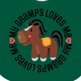 thumbnail image 4 of Inktastic My Gramps Loves Me Childs Horse Boys or Girls Baby Bib, 4 of 4