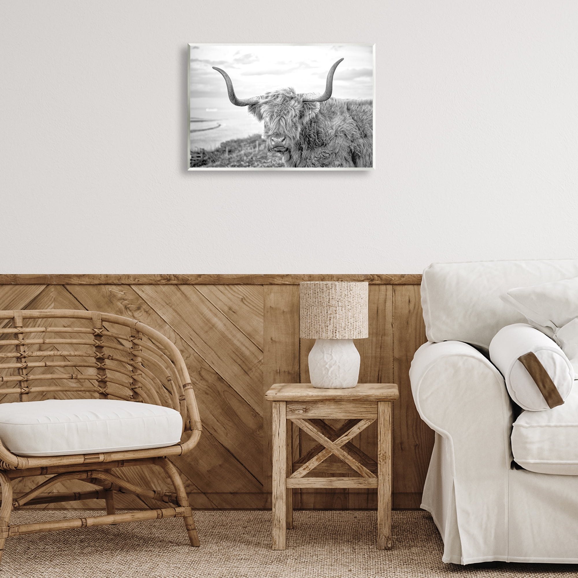 Stupell Industries Traditional Fuzzy Cattle Animals & Insects Photography Unframed Art Print Wall Art, 19 x 13