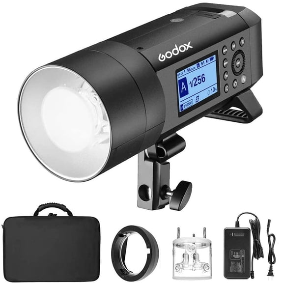 Godox AD400Pro Professional Studio Flash Strobe Light for Photography, 1/8000s HSS TTL Battery Powered Monolight, 400W GN72, 0.01-1s Recycle Time, 2.4G Wireless X System Bowens Mount Flash Speedlite
