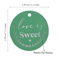 thumbnail image 6 of Inkdotpot Love Is Sweet Wedding Bottle Tag Real Silver Foil Favor Hang Tag 50 Pack, 6 of 7