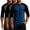 Dark Gray, variant on Zimjoy 3 Pack Men's Athletic T-Shirt Crew Neck Soft Stretch 3/4 Sleeve Raglan Color Block Casual Blank Baseball Workout Sports Top Khaki 2XL