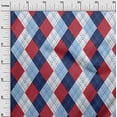 thumbnail image 3 of oneOone Cotton Poplin Red Fabric Check Argyle Craft Projects Decor Fabric Printed By The Yard 42 Inch Wide, 3 of 4