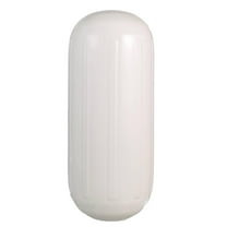 Seachoice 79121 Center Hole Ribbed Fender, White, 8" x 20"