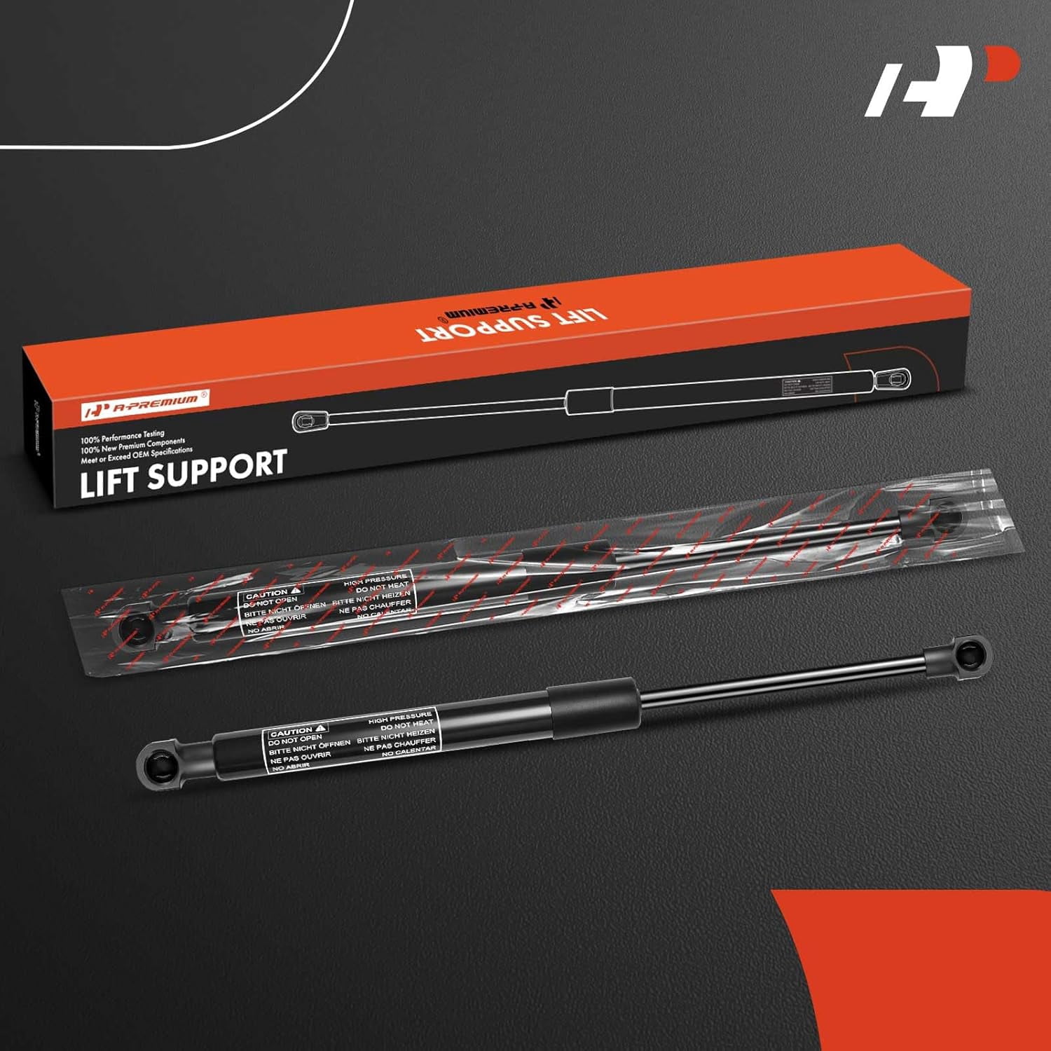 A-Premium Hood Bonnet Lift Supports Shock Struts Replacement for Hyundai Santa Fe 2001-2006 2-PC Set