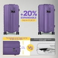 thumbnail image 6 of 30 Inch Large Checked Luggage with Spinner Wheels,Expandable Hardshell Suitcase with TSA Lock,Lightweight Hardside Rolling Luggage for Travel,DQ135-Purple, 6 of 9