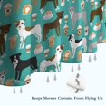 thumbnail image 6 of Cute Pitbull Terriers Dog and Coffee Shower Curtain 72"x84" ,Bathroom Decorative Shower Curtains Set with 12 Hooks,Modern Waterproof Washable Shower Curtain, 6 of 6