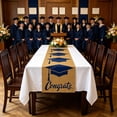 thumbnail image 4 of Paseador de mesa de graduación, decoraciones para la mesa de fiesta de la promoción de 2026 Enhorabuena al graduado Decoración desechable de plástico para mesas de postres y buffet, 4 of 6