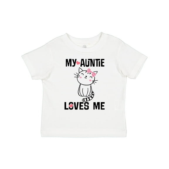 Inktastic My Auntie Loves Me Girls Toddler T-Shirt