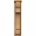 thumbnail image 2 of 6"W x 14"D x 30"H New Brighton Rough Sawn Corbel w/Backplate, Western Red Cedar, 2 of 9