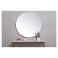 thumbnail image 3 of Elegant Decor MR4839GR 39 in. Metal Frame Round Mirror, Grey, 3 of 4