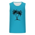 thumbnail image 5 of HOMADLES A Shirts Undershirts for Men Gym Print Stretch Sleeveless Tops Sky Blue S, 5 of 5
