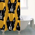 thumbnail image 4 of Boston Terrier Shower Curtain 36"x72" ,Bathroom Decorative Shower Curtains Set with 12 Hooks,Modern Waterproof Washable Shower Curtain, 4 of 6