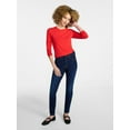 thumbnail image 2 of Time and Tru Women's High Rise Skinny Jeans, 29" Inseam Regular, Sizes 0-20, 10S-16S, 2 of 5