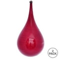 thumbnail image 3 of Vickerman 4" Red Wood Grain Teardrop Christmas Ornament, Pack of 2, 3 of 3