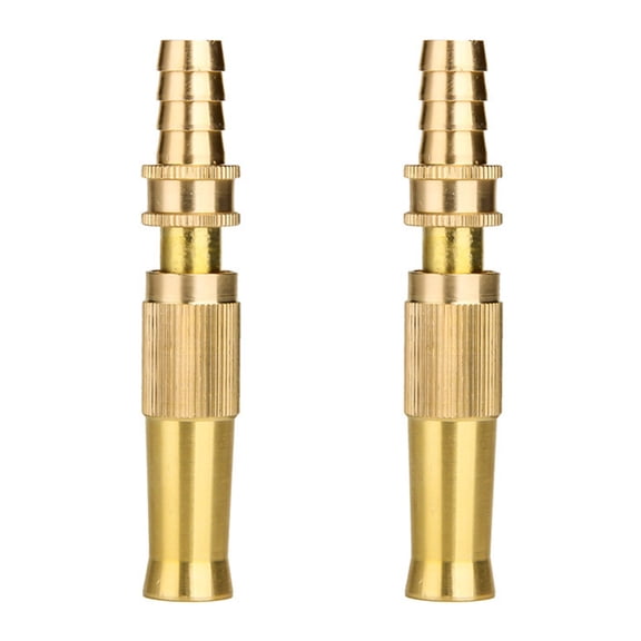 OIUR Copper Hose Nozzle Adjustable Spray Nozzle High Pressure Jet Nozzle Heavy Duty Sprayer for Garden Hoses Patio Lawn Watering Car Washing