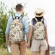 thumbnail image 4 of Disketp Birds And Flowers Mochila de Lona Estampada, Mochila Escolar de Viaje Ligera para Estudiantes y Portátil-Medium, 4 of 5