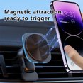 thumbnail image 4 of CxhicLuv Car Magnetic Charger, Vehicle Wireless Charger 4.1×3 Inch 15W Fast Charge, RGB Lights, Low-Temp – Suitable for Navigation, Short Trips Tech Enthusiasts, Smartphone Owners, Black, 4 of 7