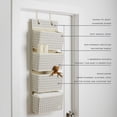 thumbnail image 3 of 3 Sprouts - Recycled Fabric Over the Door Organizer/Gingham Beige, 3 of 12