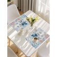 thumbnail image 5 of Coastal Octopus Placemats Set of 8, Ocean Nautical Conch Coral Fish Shells Placemats for Dining Table, Place Mats for Kitchen Tabletop, Waterproof Wipeable Dining Table Mats Set, 5 of 9