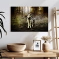 thumbnail image 3 of Elephant Stock Old Wolf Wall Art - Horizontal Canvas Wall Art - Living Room Wall Decor - Animal Canvas - Brown And Gray Decor - 24" x 16", 3 of 8