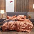 thumbnail image 1 of Juego de cama de satén - Oro oxidado, 1 of 6