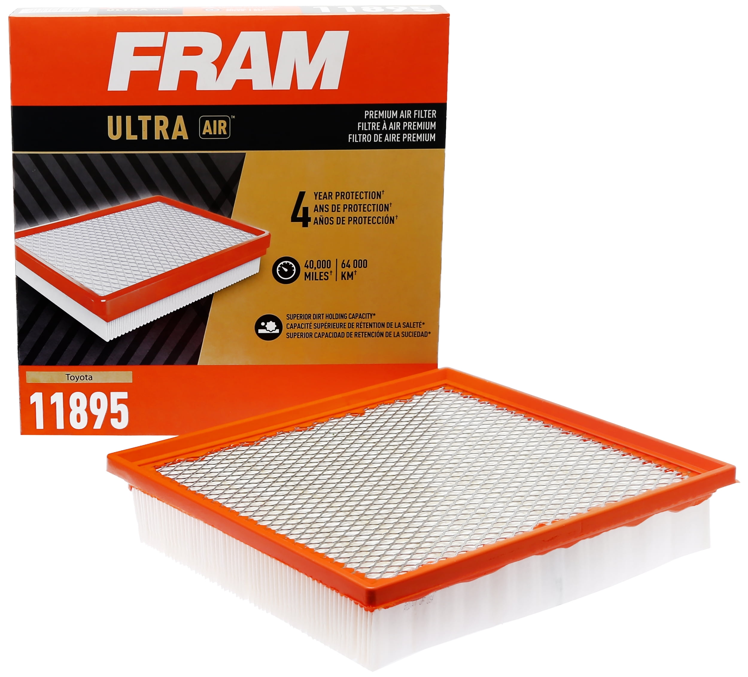 FRAM Ultra Air XGA11895, Premium Engine Air Filter, Replacement Filter for Select Toyota Vehicles Fits select: 2016-2023 TOYOTA TACOMA, 2013-2021 TOYOTA TUNDRA