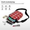 thumbnail image 7 of HELLHERO Double Zipper Adjustable Shoulder Strap Crossbody Bag Unisex Father Christmas Polyester Outdoor Daily Use 4.33"x1.97"x7.09" with Zipper Closed, 7 of 7