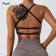 thumbnail image 2 of Sujetador deportivo cruzado en la espalda para mujer, Top deportivo de alto soporte, sujetador de realce para Yoga, Top corto de gimnasia, ropa interior deportiva para correr, ropa deportiva, 2 of 5