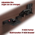 thumbnail image 1 of Foldable Mount Bracket for Android TV Box Set Top Box Stand Holder Racks Wall Mounts Storage Single Space Shelf, 1 of 8