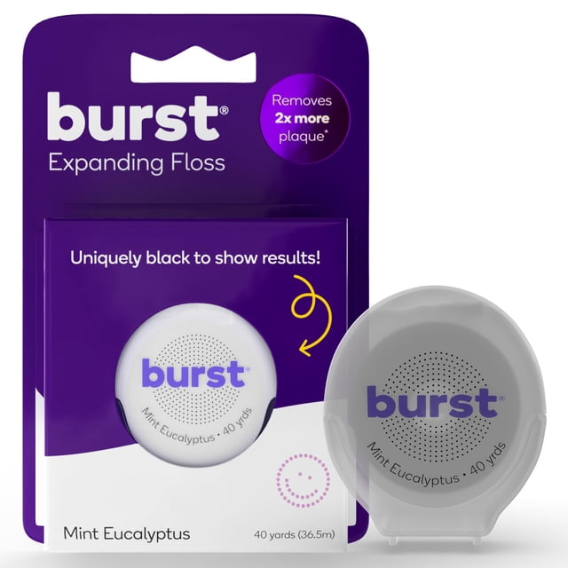 Dental Floss Burst Expanding Mint Eucalyptus, 80 yardas