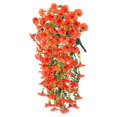 thumbnail image 3 of deevoka Hanging Artificial Flowers Silk Hanging Plants for Garden Yard Orange, 3 of 9