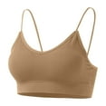 thumbnail image 5 of Women Padded Bralettes Sports Bras For Pack V Neck Bando Bra For Women Girls Top Vest Big And Tall Tops Girl Crop Top Bartender Tops for Women 4 Cropped Tops Any Day Athletic Top Pajama Shirt Women, 5 of 5