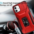 thumbnail image 3 of Funda para GANGXUN iPhone 12 - Soporte metálico, Función magnética, Rojo, 3 of 5
