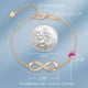 thumbnail image 4 of Pulsera con dije de símbolo de corazón infinito para mujer, plata de ley 925, ajustable, regalo de joyería para el día de San Valentín, regalo de cumpleaños para mamá, mujer, esposa, niña, ella Adepaton  WRMH-202-2, 4 of 6
