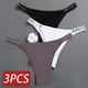 thumbnail image 2 of FINETOO-bragas de algodón para mujer, ropa interior Sexy con letras en la cintura, lencería femenina, tanga, 3 uds./Set, 2 of 5
