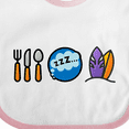 thumbnail image 4 of Inktastic Surfing Eat Sleep Surf Boys or Girls Baby Bib, 4 of 4