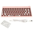 thumbnail image 1 of Kit de teclado mecánico 84 teclas DIY iluminación RGB intercambio en caliente inalámbrico 2,4G BT 3,0 5,0 tipo C teclado personalizado con cable para Win rosa, 1 of 5