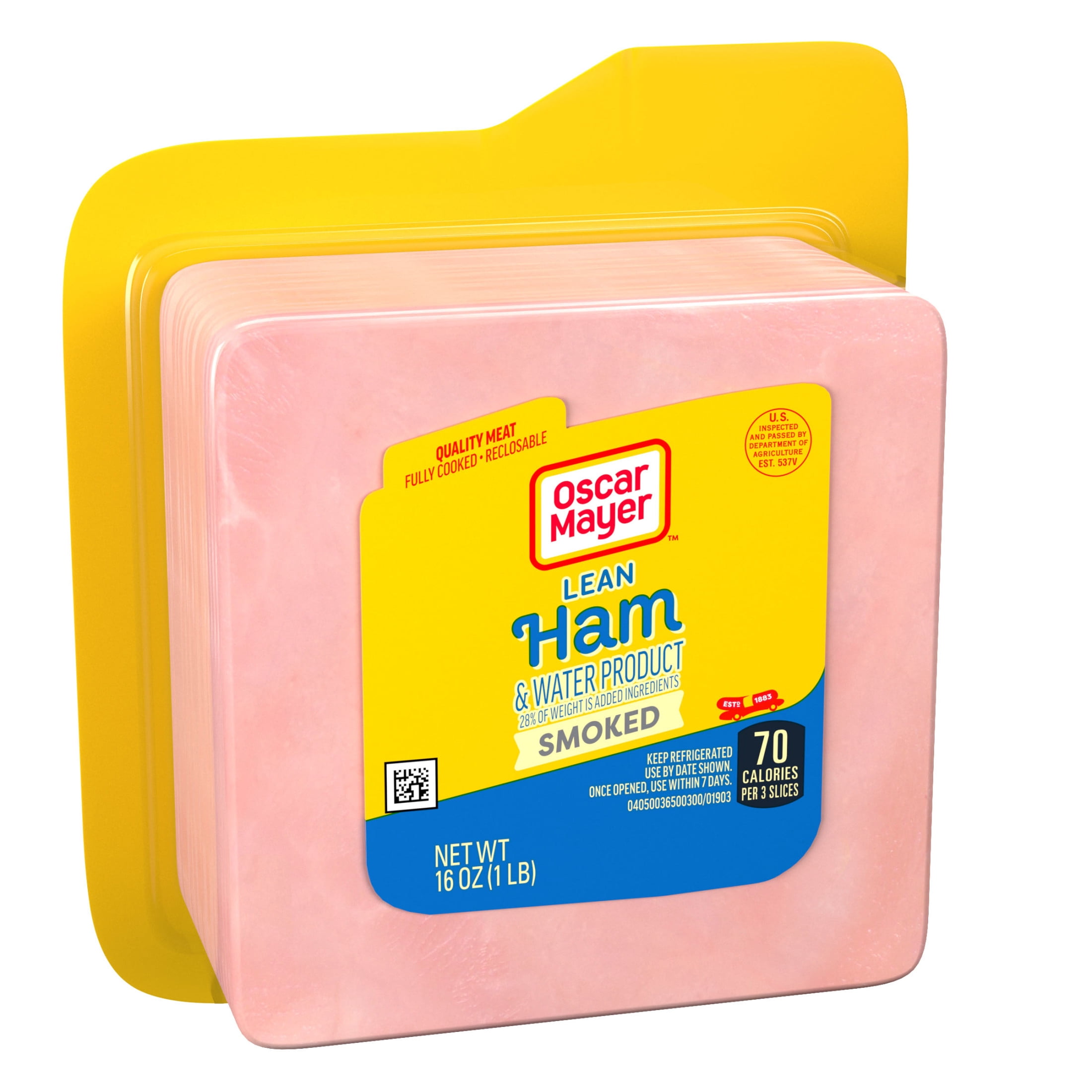 Oscar Mayer Lean Smoked Ham Sliced Lunch Meat 16 oz. Tray
