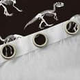 thumbnail image 4 of Manfei Dinosaur Skeleton Black Out Curtains,Dino Skull Curtains Pack of 2 (42x63 Each),White Black Bedroom Curtains For Boys Kids,Ultra Soft Home Decor, 4 of 6