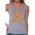 thumbnail image 1 of Awkward Styles Women's Halloween Graphic Tank Tops Just Give Me The Candy and No One Gets Hurt, 1 of 4