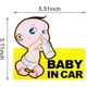 thumbnail image 2 of 10 Piezas Etiqueta Adhesiva de Letrero de Tablero de Bebé para Auto Calcomanía de Bebé en el Auto Calcomanías de Señales de Seguridad para Bebés y Niños Calcomanía para Auto de Bebé Calcoman, 2 of 5