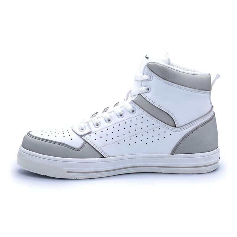Airwalk Safety Mens Arena Mid Composite‎ Toe Work Shoe White Grey Aw6452 Arena Mid Composite Toe Work Shoes – White/Gray – Steel Toes main image 4