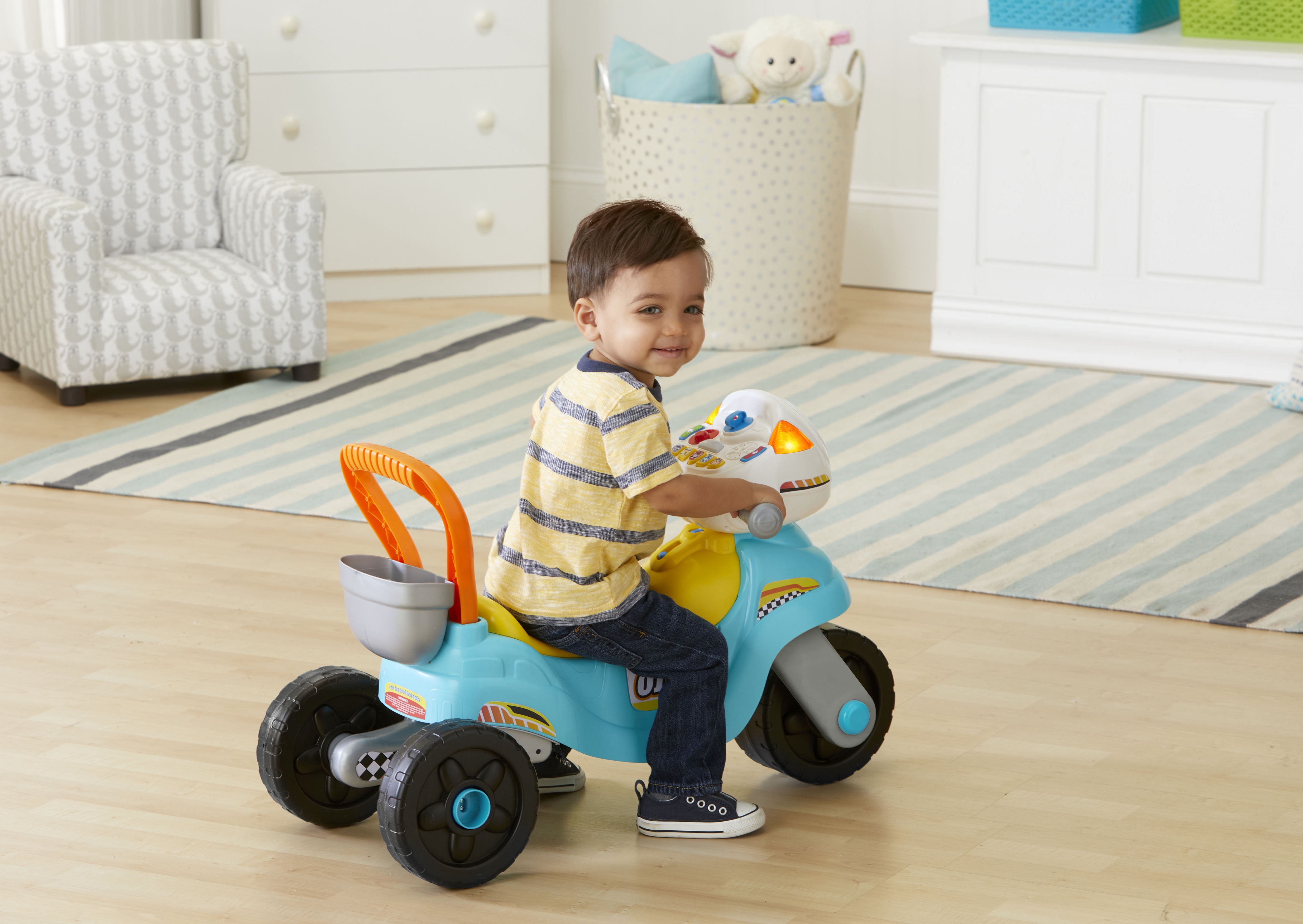 VTech, 2-in-1 Learn and Zoom Motorbike, Riding Toy for 1 Year Old